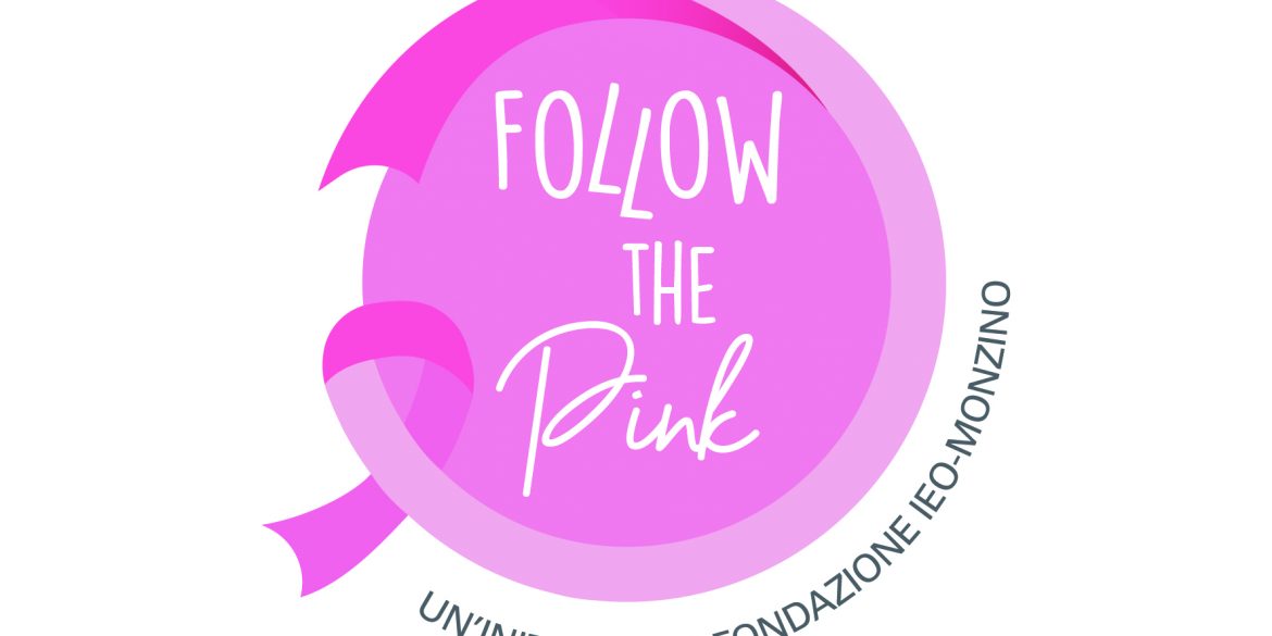 Logo di Follow The Pink, la campagna di prevenzione di Fondazione IEO-Monzino