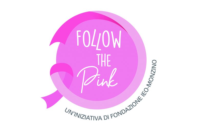 Logo di Follow The Pink, la campagna di prevenzione di Fondazione IEO-Monzino