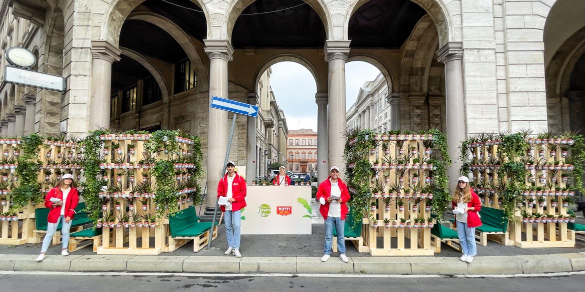 L'operazione di urban gardening di Mutti