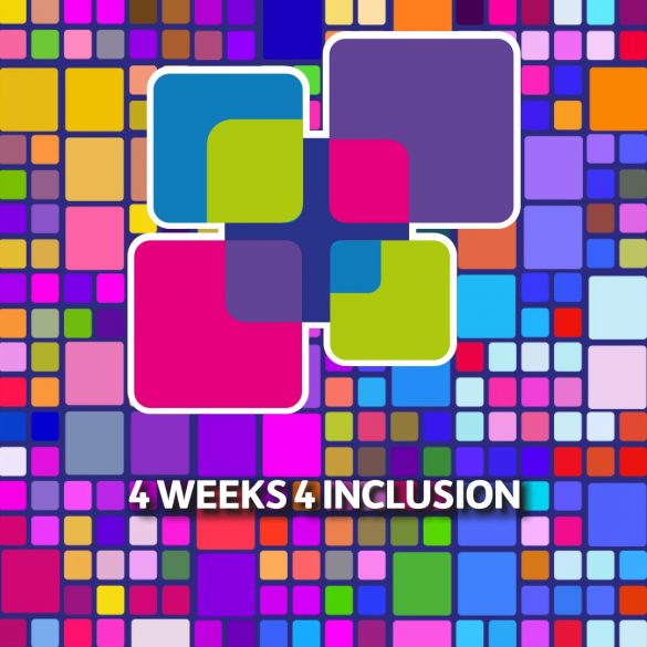 Locandina dell'evento 4 weeks 4 inclusion per l'inclusione