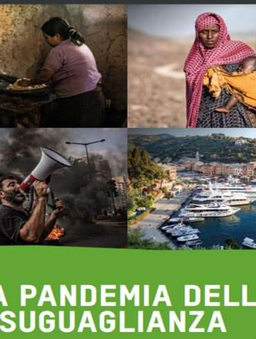 La cover del report 'La pandemia della disuguaglianza'