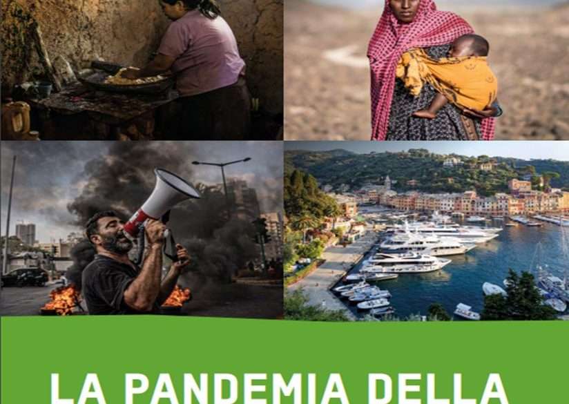 La cover del report 'La pandemia della disuguaglianza'