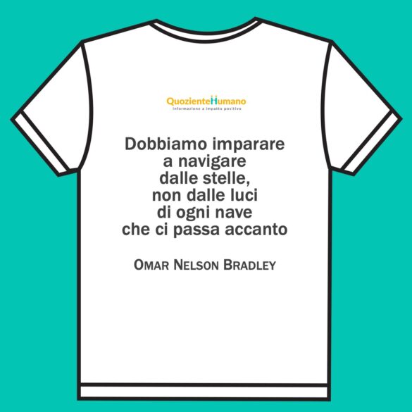 Frase sulla maglietta Omar Nelson Bradley