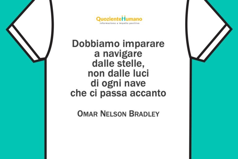 Frase sulla maglietta Omar Nelson Bradley