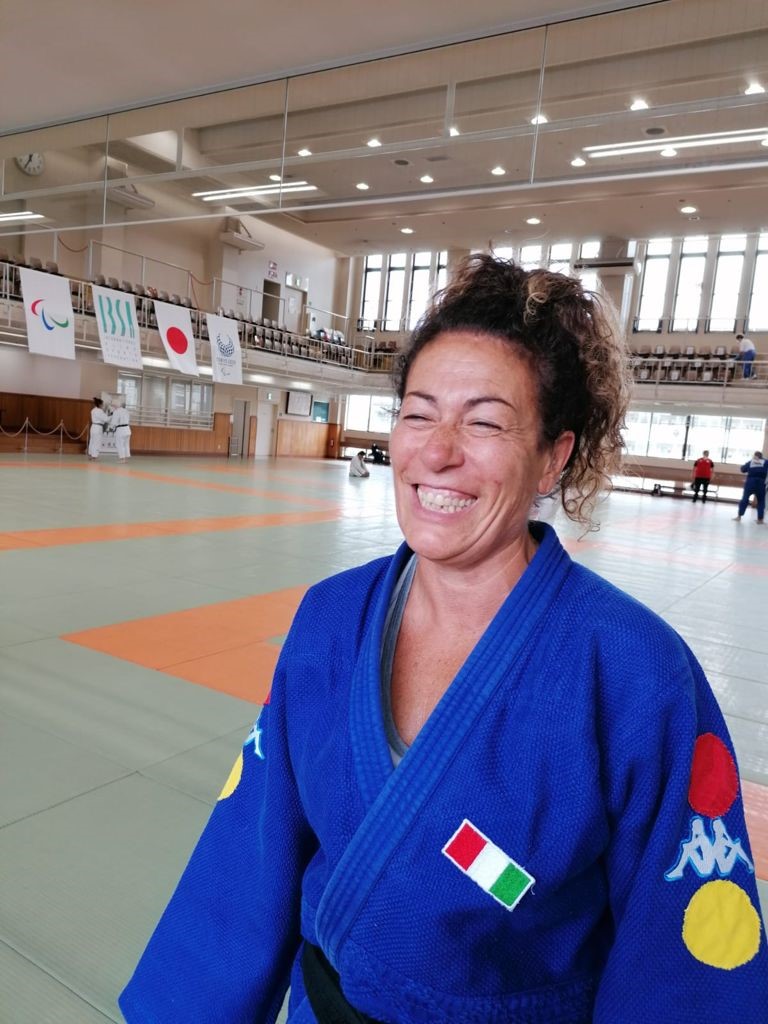 La judoka Matilde Lauria ritratta durante gli allenamenti a Tokio